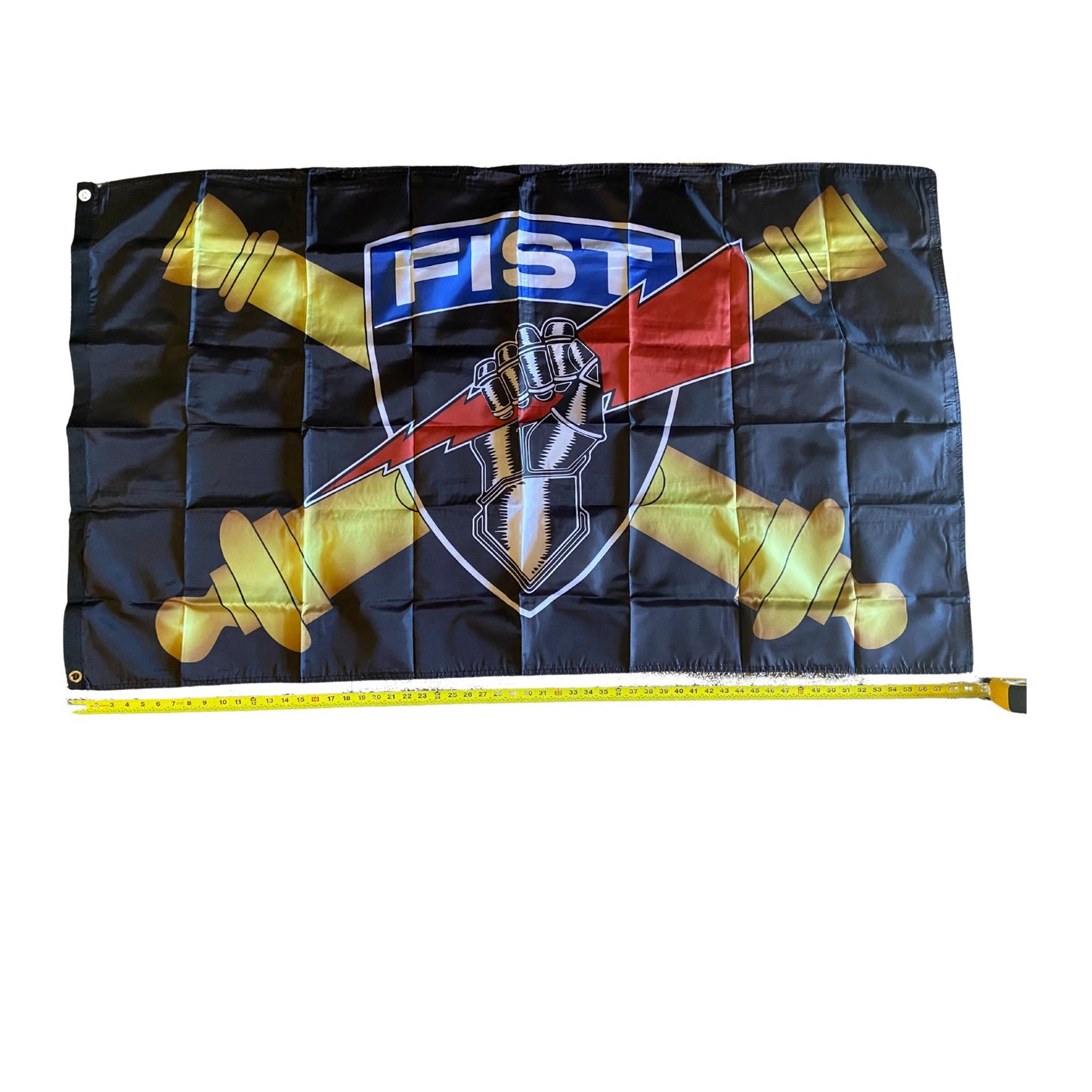 Army Fister Cross Cannons Black Flag