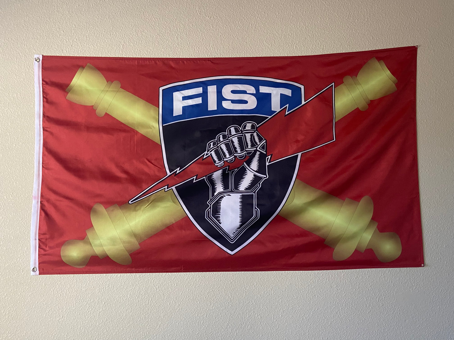 US Army FIST Cross Cannons Flag