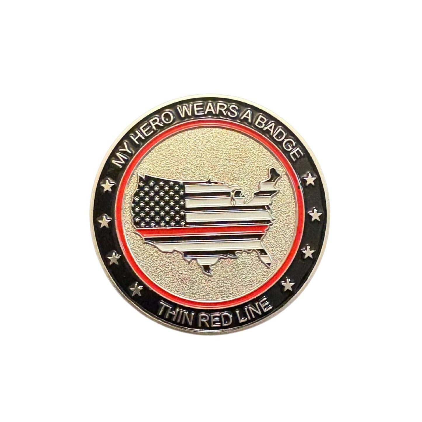 Thin Red Line Challenge Coin