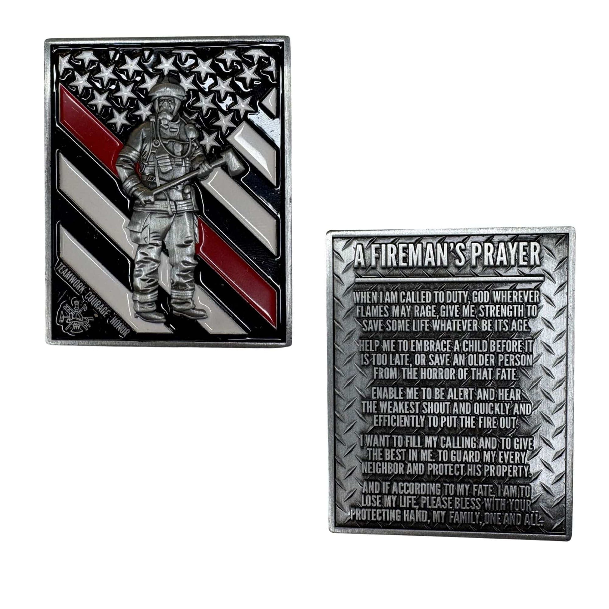 Fireman's Prayer Challenge Coin