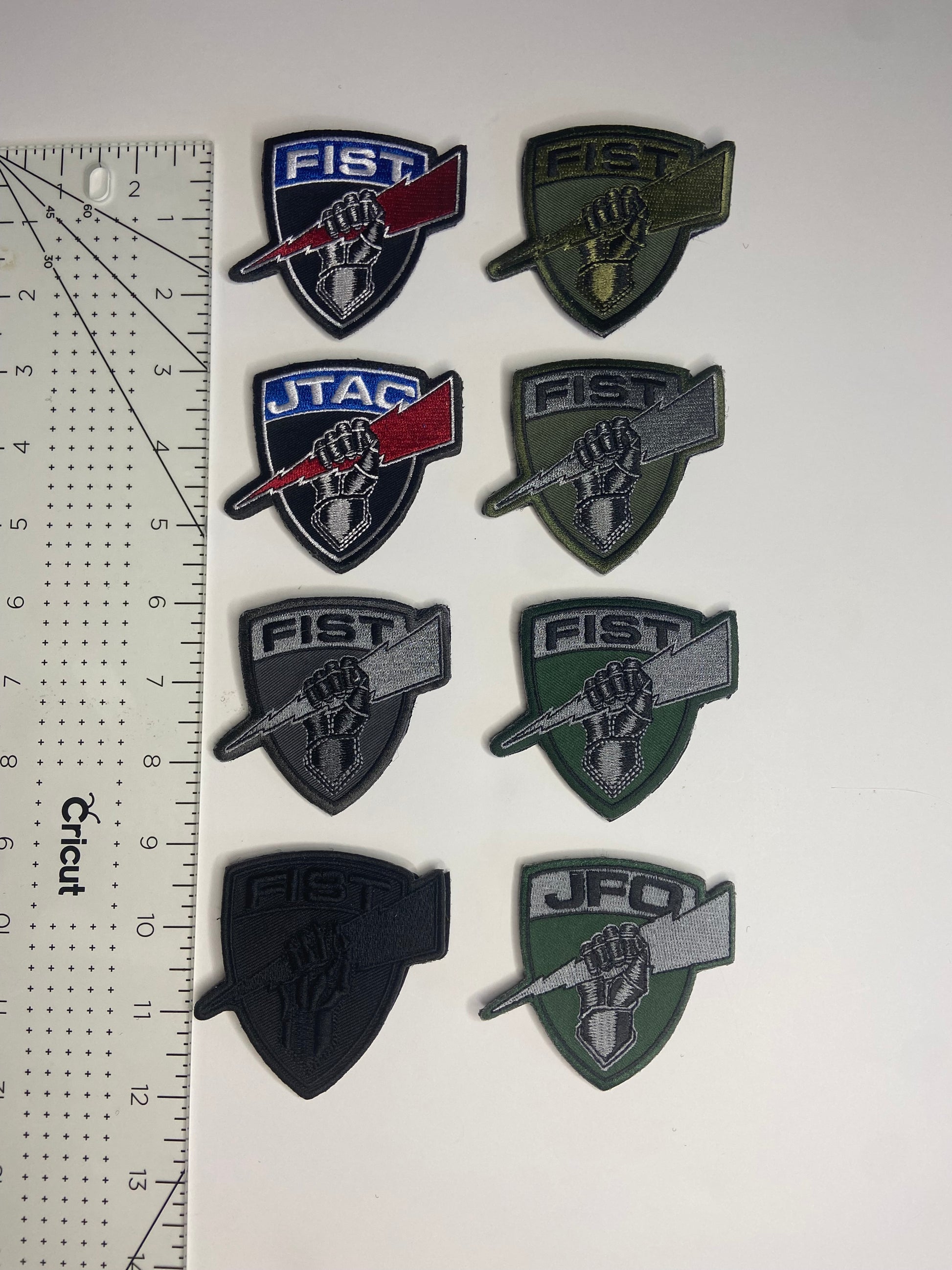 FIST embroidered velcro patch